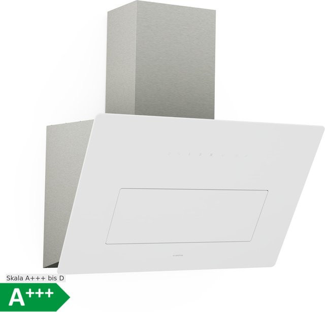 Klarstein SleekAir Dunstabzugshaube Wandmontage in Weiß mit LED-Display und 717 m³/h Leistung, Breite: 60 cm - Bild 1