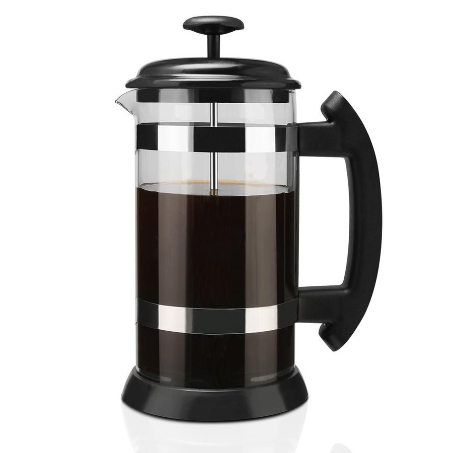 i cafilas French Press Kaffeebereiter aus Edelstahl und Borosilikatglas, transparent, 1000 ml - Bild 5