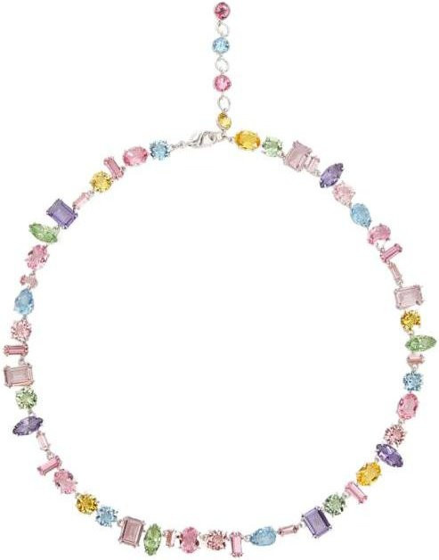 Swarovski Halskette, Kristall, Silber, Bunt, Damen - Bild 1