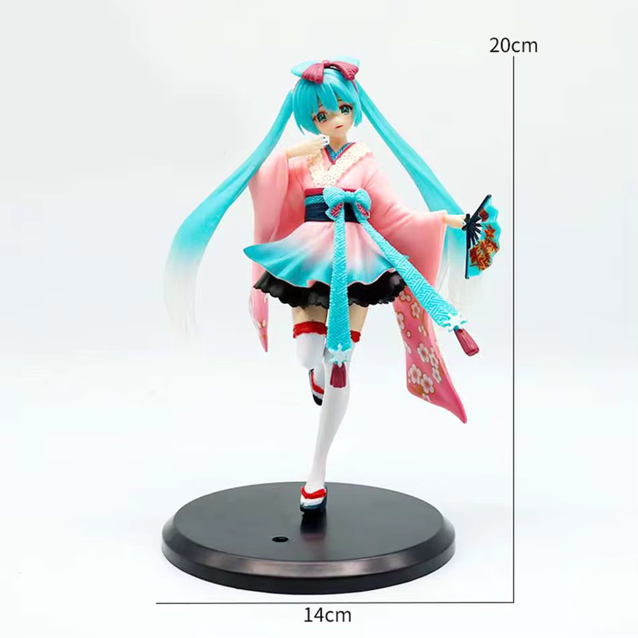 Bandai Anime Hatsune Miku Figur Multicolor Manga Statue Modell für Schreibtisch und Dekoration - Bild 3