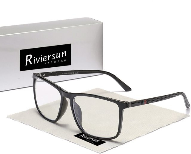 RIVIERSUN Lesebrille, rechteckig, Vollrand, Kunststoff, Unisex, schwarz - Bild 1
