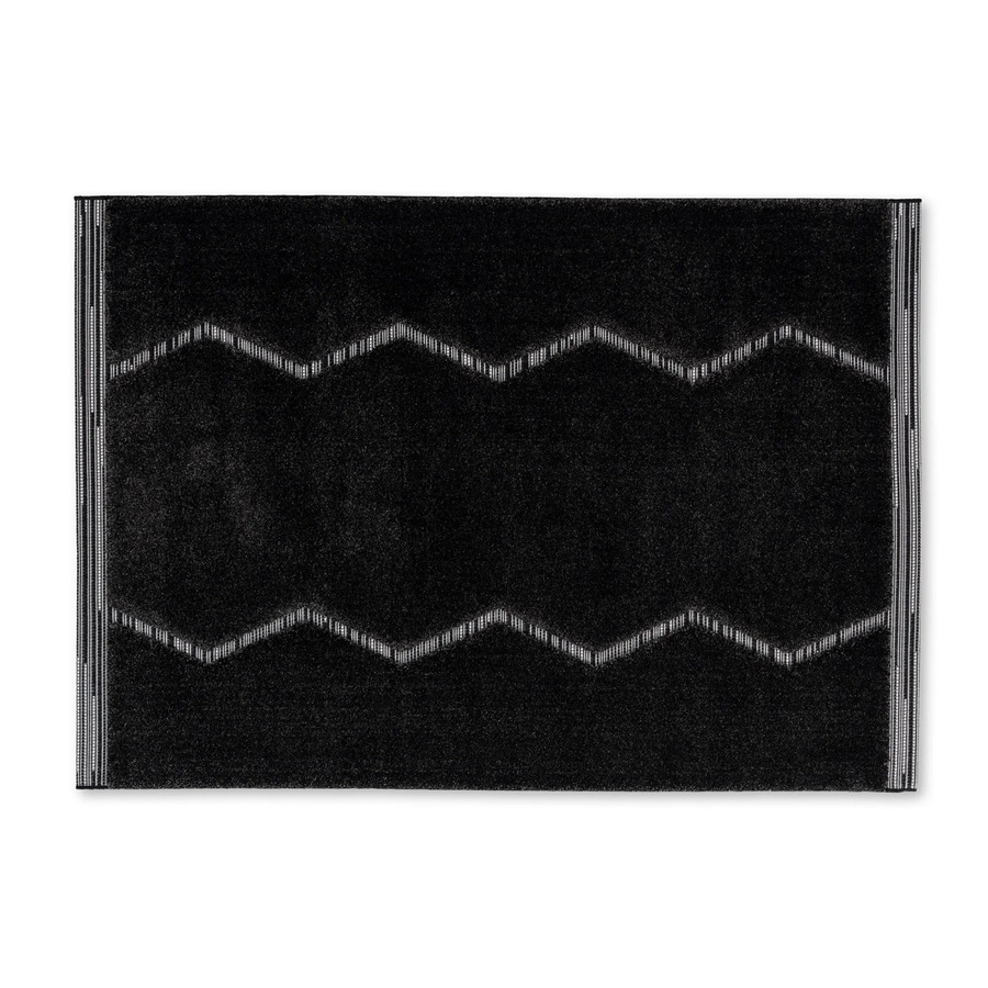 Schöner Wohnen Teppich Winsome Streifen Schwarz B: 140 cm, T: 200 cm - Bild 2
