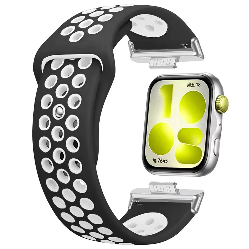 NEY Uhrenarmband Silikon, Schwarz, Unisex - Bild 3