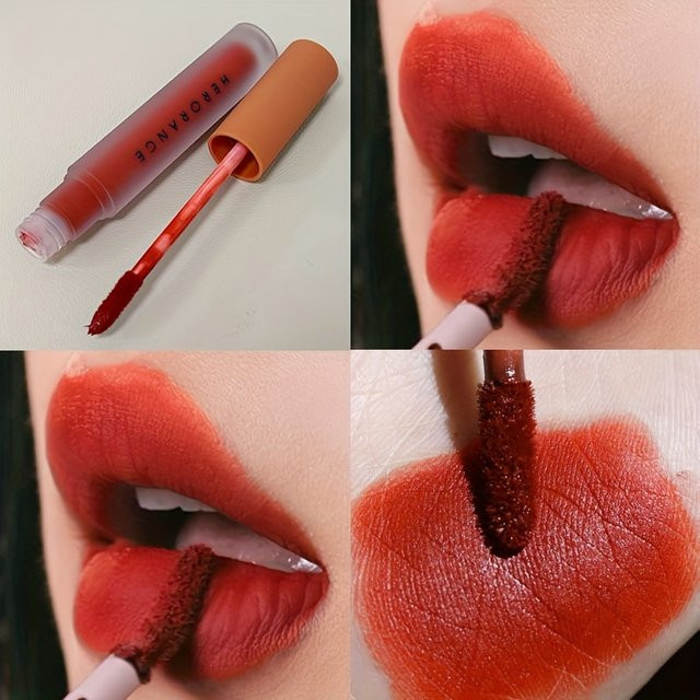 Herorange Lippenstift Matt, 04#, Unisex - Bild 1
