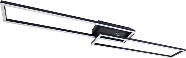 NETTLIFE LED Deckenleuchte aus Metall in Weiß, modern und dimmbar mit Fernbedienung