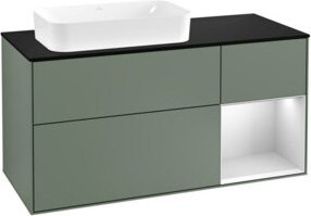 V&B Waschtischunterschrank Finion mit Wandbeleuchtung, Breite: 120 cm, Tiefe: 50,1 cm, Höhe: 50,1 cm, lackiert - Bild 1