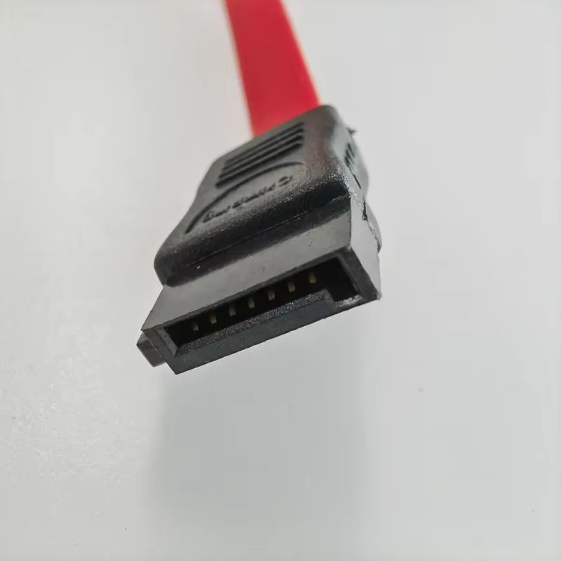 SATA 7Pin Datenverlängerung für Computer PC Hard Drive, Stecker auf Buchse, Rot, Länge: 10 cm - Bild 2