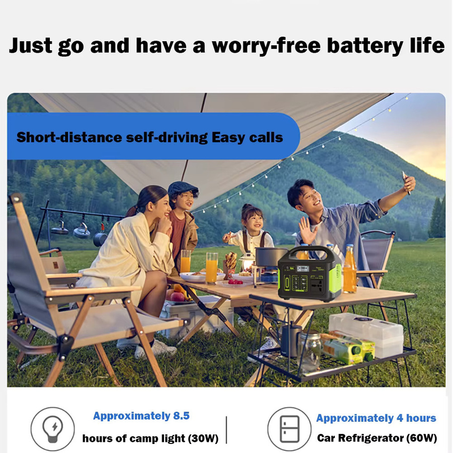 Gaiaray Tragbare Stromversorgung 300W 256Wh Solar-Powerstation in Schwarz mit LiFePO4 Akku und Smart BMS für Camping, Reisen und Wohnmobil - Bild 5