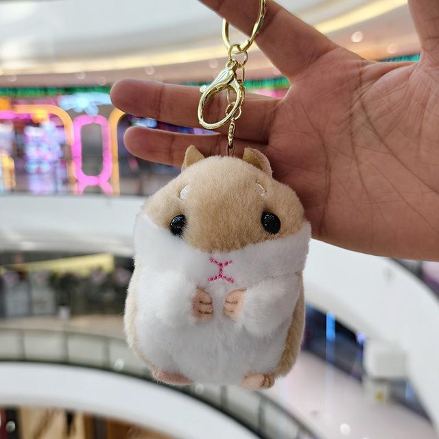Linyi toy Hamster Anhänger Plüschtier, grau - Bild 1