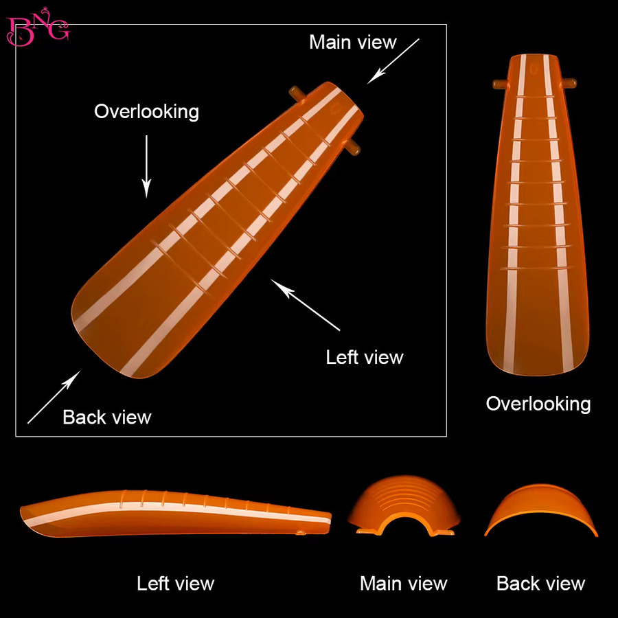 BNG Dual-Formen für Poly-Nagelgel, 292 Stück, Stiletto und Quadratisch - Bild 3