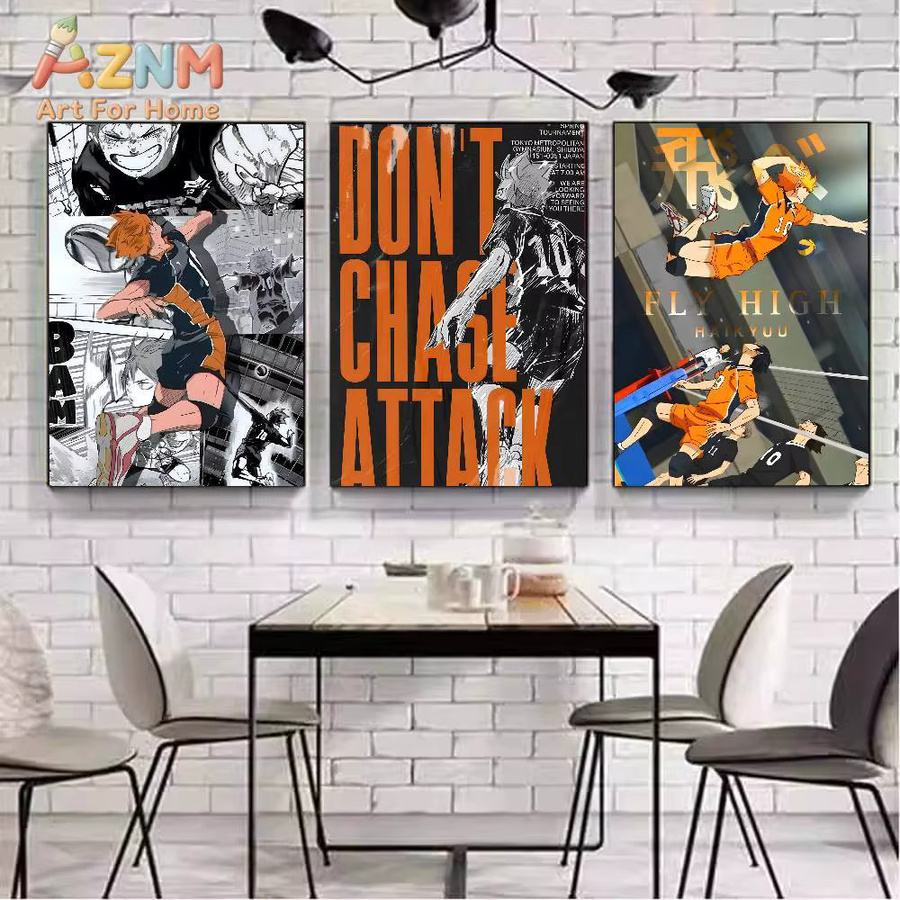 Japanisches Anime Haikyuu Poster Bilibili Wanddeko Mehrfarbig - Bild 6