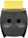 Post-it Haftnotizspender Super Sticky Z-Notes Eule in Schwarz und Gelb - Bild 1