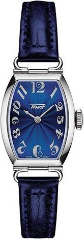 Tissot Armbanduhr, Quarz, Edelstahlgehäuse, 28 mm, Lederarmband, Blau, Herren - Bild 1