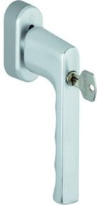 Fenstergriff HOPPE Hamburg 0700S/UD9020 in Silber Naturfarben mit Abschließfunktion, Durchmesser: 32-42 mm - Bild 1