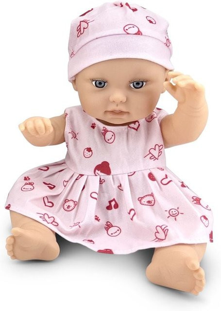 Moni Kinderpuppe Bear und Baby, Kuscheltier, blau, rosa - Bild 1