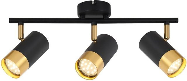NETTLIFE Deckenstrahler aus Metall in Schwarz, dimmbar und verstellbar - Bild 1