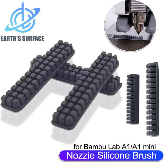 Silikon-Reinigungsbürste für Bambu Lab A1 Mini und Creality K1C K1MAX zur Reinigung des Heizbetts - Bild 1