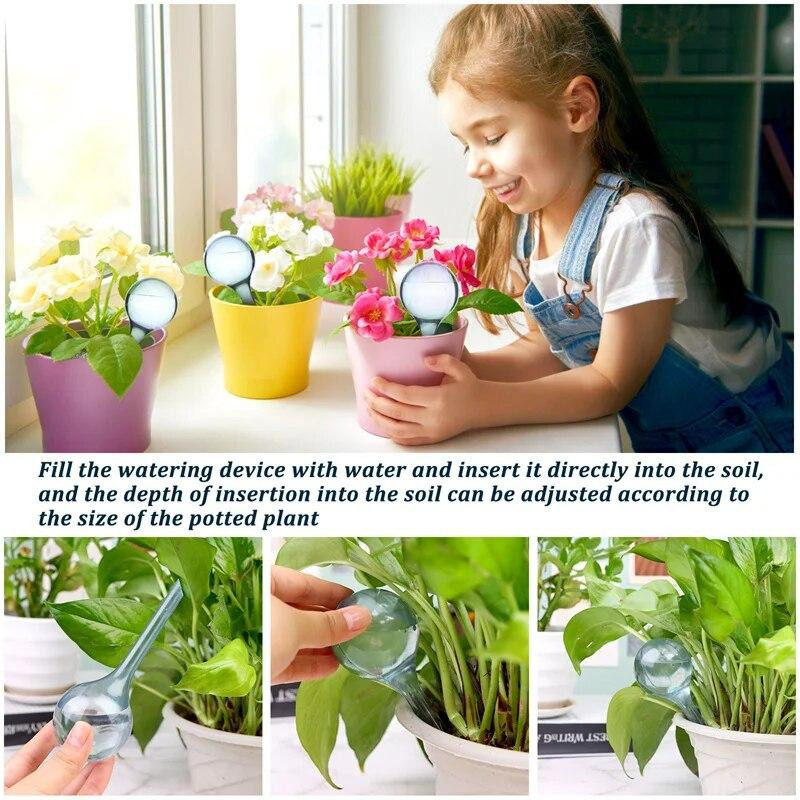 MTMA Automatischer Kunststoff-Bewässerungsball für Gartenpflanzen, Sukkulenten, Blumen und Bonsai in Grün - Bild 6