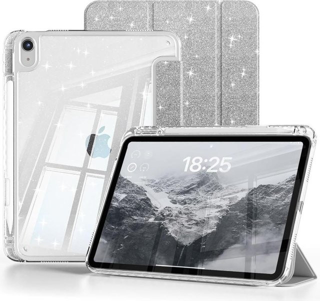 Glitzerndes Smart Cover Case für iPad 11 (2025) in Silber - Bild 1