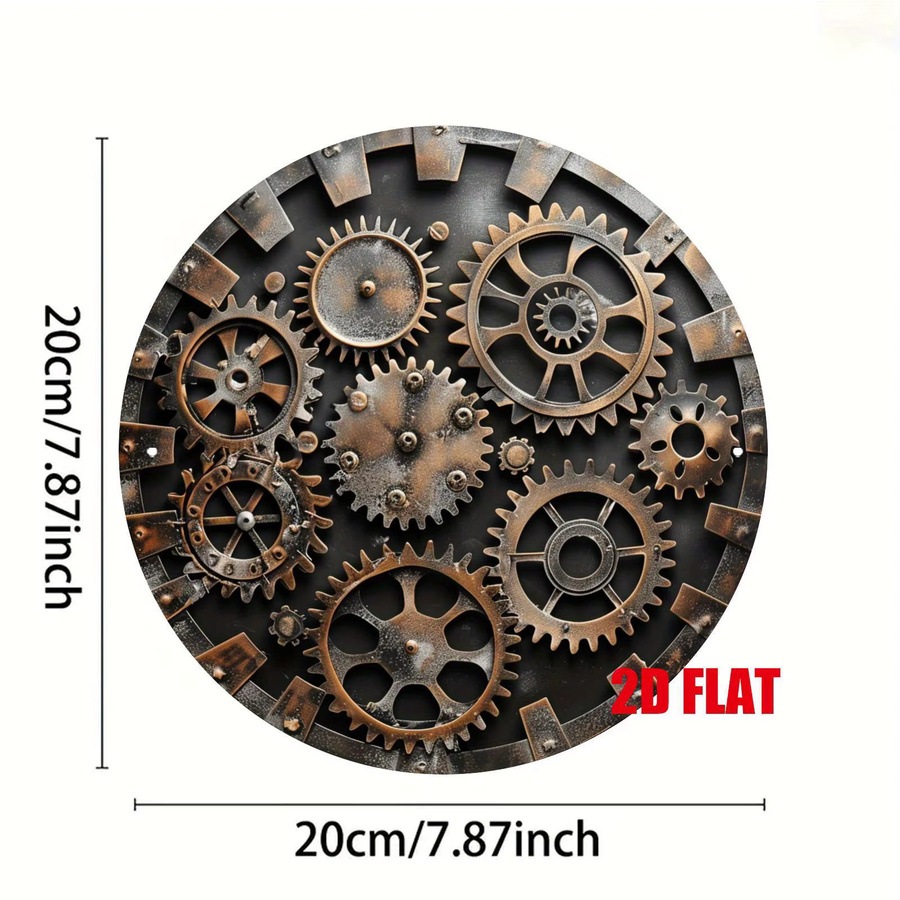 HELLOYOUNG Round Tin Metall Wandregal aus Aluminium für Innen- und Außenbereiche B: 20 cm, T: 20 cm, H: 20 cm - Bild 2