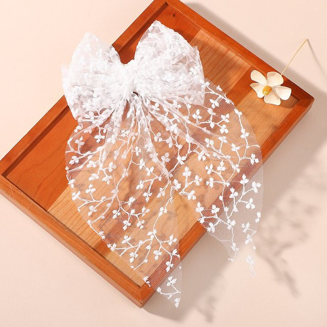 BABY BOWS Haarschleife mit Spitzenmuster, Damen - Bild 1