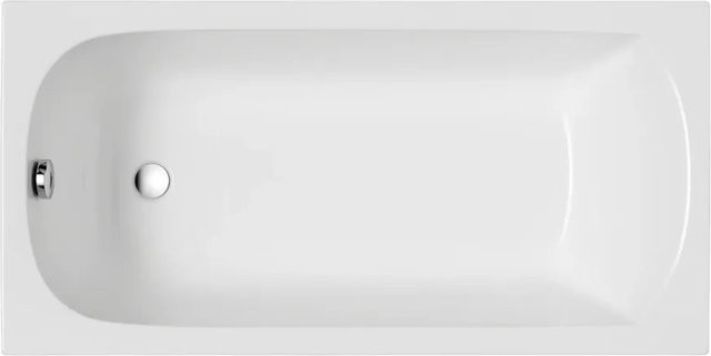 Bad Land Badewanne Classic Rechteck in Weiß mit Wannenträger und Füßen, B/T: 180 x 80 cm - Bild 1