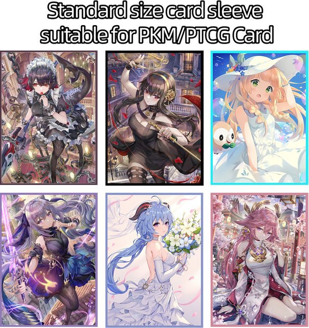 Vorinclex Kartenhüllen, Kunst Anime, Bunt / Mehrfarbig, 60-teiliges Set - Bild 1