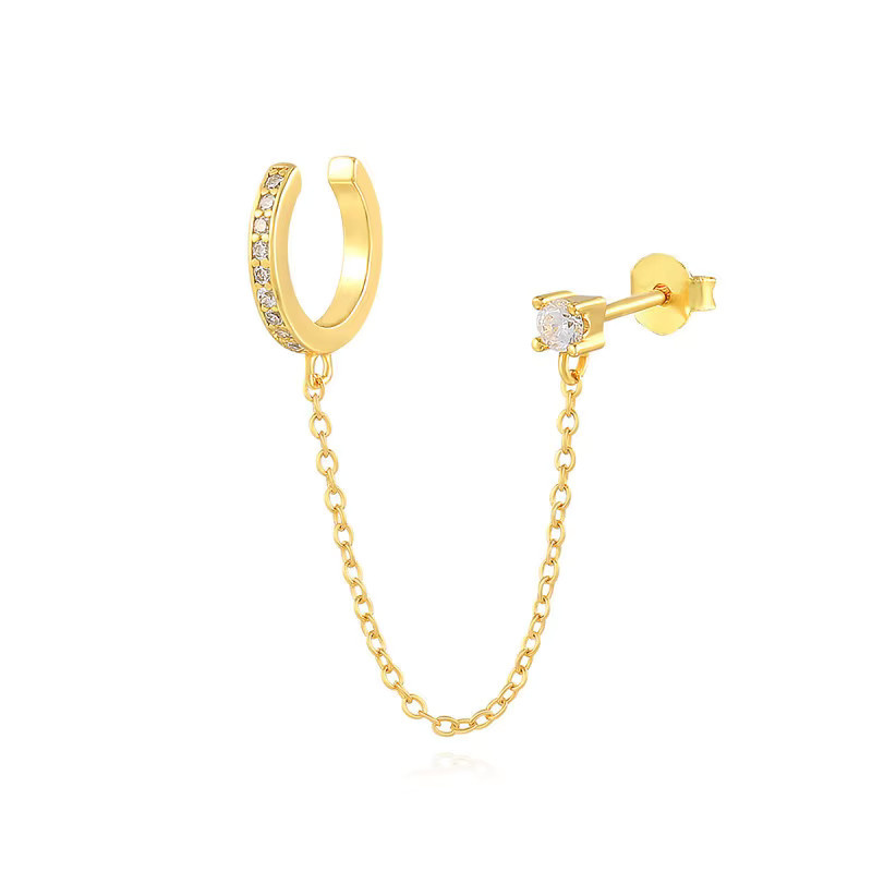 ZHOUYANG Ohrring, Zirkonia, Gold, Damen - Bild 5