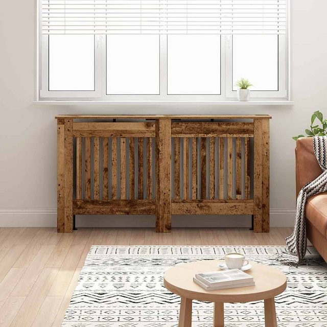 Heizkörperverkleidung VD Home Furnishing in Braun im rustikalen Holzstil, B/T/H: 152 x 19 x 81,5 cm - Bild 1
