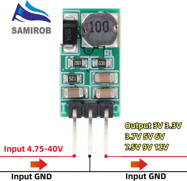 SAMIROB DD4012SA DC-DC Step-Down Buck Converter Modul Board Regler in Grün - Bild 1