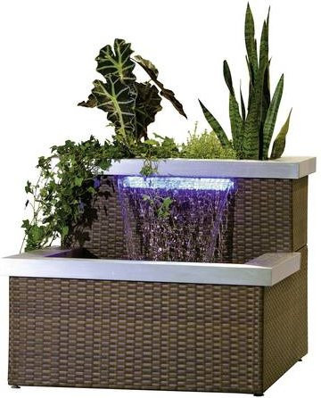 FIAP 3059 premiumdesign LuxuryPond Gartenbrunnen Cascade in Braun mit Kaskadenfunktion, B/T/H: 111,5 x 77,5 x 65,0 cm - Bild 1