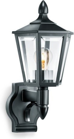 Steinel Außenwandleuchte L 15 Schwarz aus Kunststoff mit E27 Fassung - Bild 1