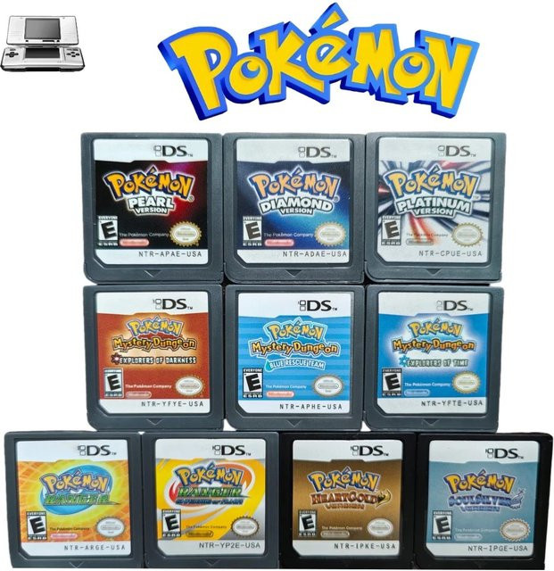 Takara Tomy Nintendo DS Videospiel-Kartuschen für RPGs in den Editionen Gold, Silber, Schwarz, Weiß und Multicolor - Bild 1
