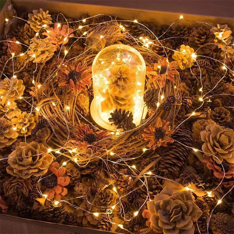 Acosh Neon batteriebetriebene Lichterkette in Warmweiß für die Weihnachtsdekoration, 10 m Länge - Bild 3