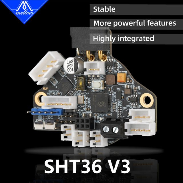 Mellow Fly SHT36 V3 Canbus und RS232 Board für Klipper und RRF 3D-Drucker mit LDC1612 Wirbel für Nema14/17 Motoren - Bild 1