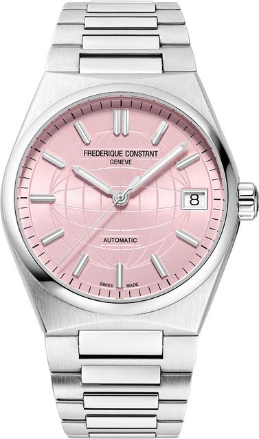 Frederique Constant Armbanduhr Automatik, Edelstahl, Pink, 34 mm, Damen - Bild 1
