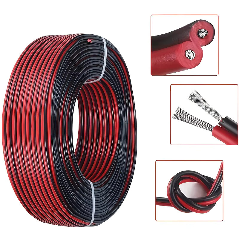 beteno 2-poliges UL2468 Verlängerungskabel für 12 V 24 V LED-Streifen, 20 m Länge, 18–30 AWG - Bild 6