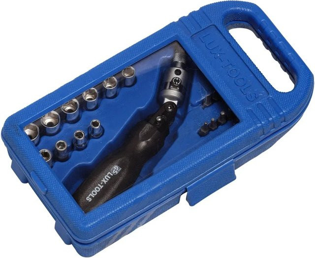 LUX-TOOLS Winkelknarre 31-teiliges Set in Blau - Bild 1