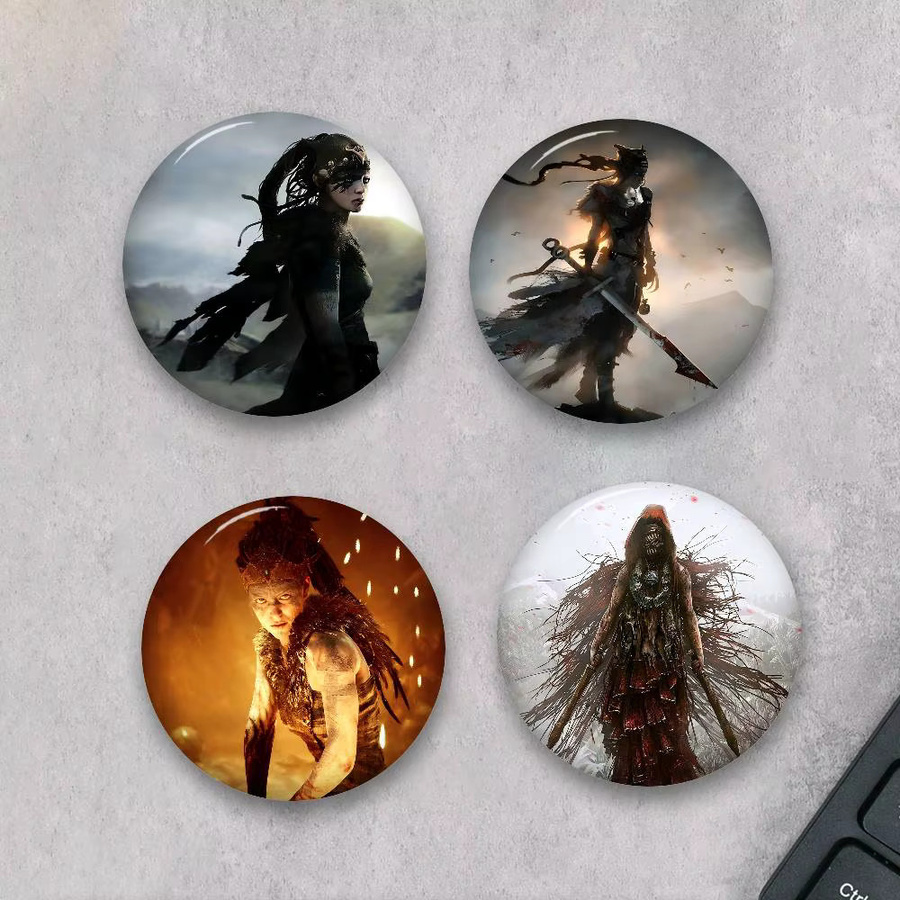 Brosche Hellblade Game Anime, Anstecknadel, Revers-Rucksack-Abzeichen - Bild 2
