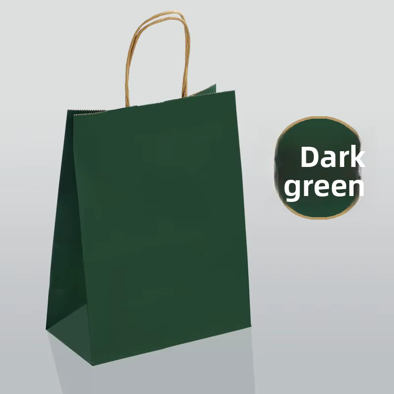Multifunktionale Kraftpapier-Geschenktüten mit Griffen für Party und Geburtstag, bedruckbar mit eigenem Logo, B/H/T: 21,0 x 21,0 x 8,0 cm, Farben: Blau und Grün - Bild 1
