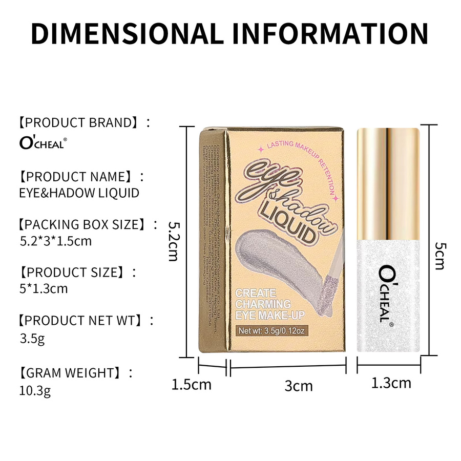 O’cheal Flüssiger Lidschatten, Glänzend, Unisex - Bild 5