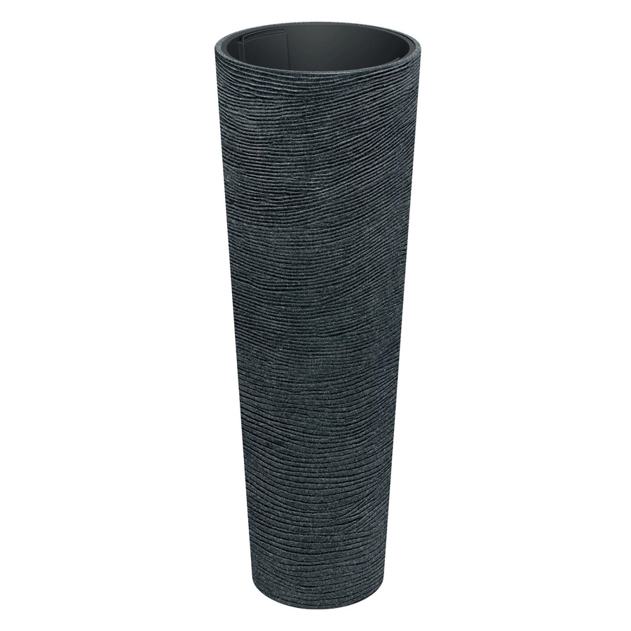 Prosperplast Blumentopf Tubra Schlank Hoch Anthrazit-Schwarz, Durchmesser: 40 cm, Höhe: 100 cm - Bild 2