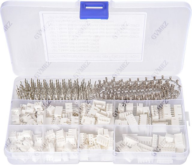 560-teiliges XH2.54 Steckverbinder-Set in Weiß mit Gehäusen, Steckern und Buchsen für Elektronikprojekte und DIY - Bild 1