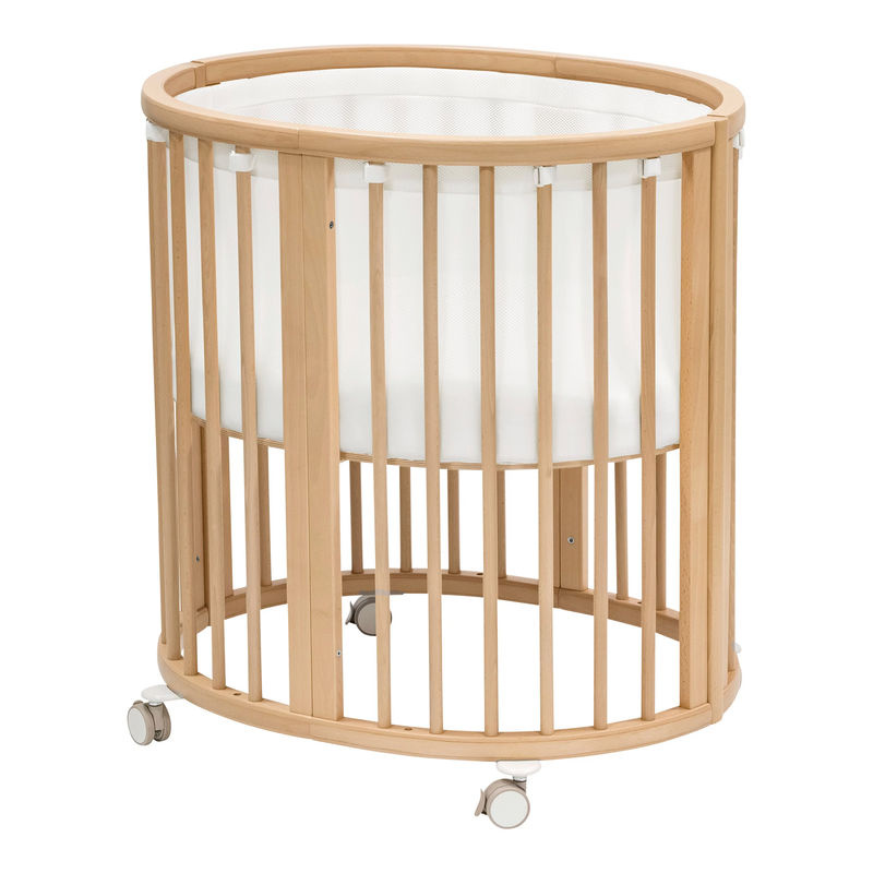 Stokke Sleepi Mini Gitterbett Netz in Weiß mit atmungsaktivem 3D-Netzgewebe und Baumwoll-Inlett, B/T: 76 x 59 cm - Bild 2
