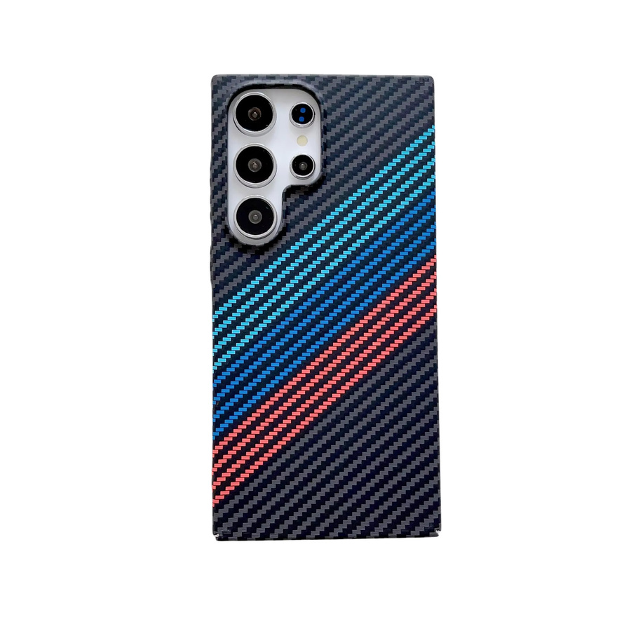 Magnetische Kohlefaser Hard Cover Hülle für Samsung Galaxy S26 S25 S24 S23 S22 Ultra Plus Note 20 A17 A16 A15 A56 A55 in Schwarz mit MagSafe Kompatibilität - Bild 3