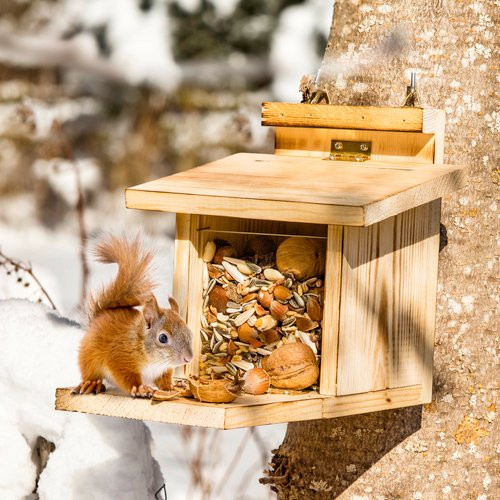 WINDHAGER Futterstation aus Holz in Braun - Bild 1