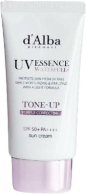 d'Alba Waterfull Purple Tone-Up Sonnencreme SPF50+, 50 ml - Bild 1