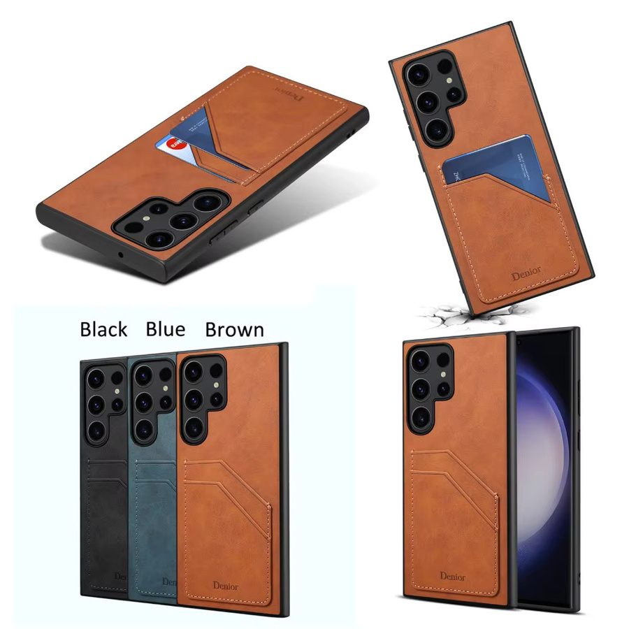 Samsung Brieftaschenhülle aus PU-Leder mit Kartenfächern und stoßfestem Schutz für S25 Ultra, S25+, S24 FE und A16 - Bild 2