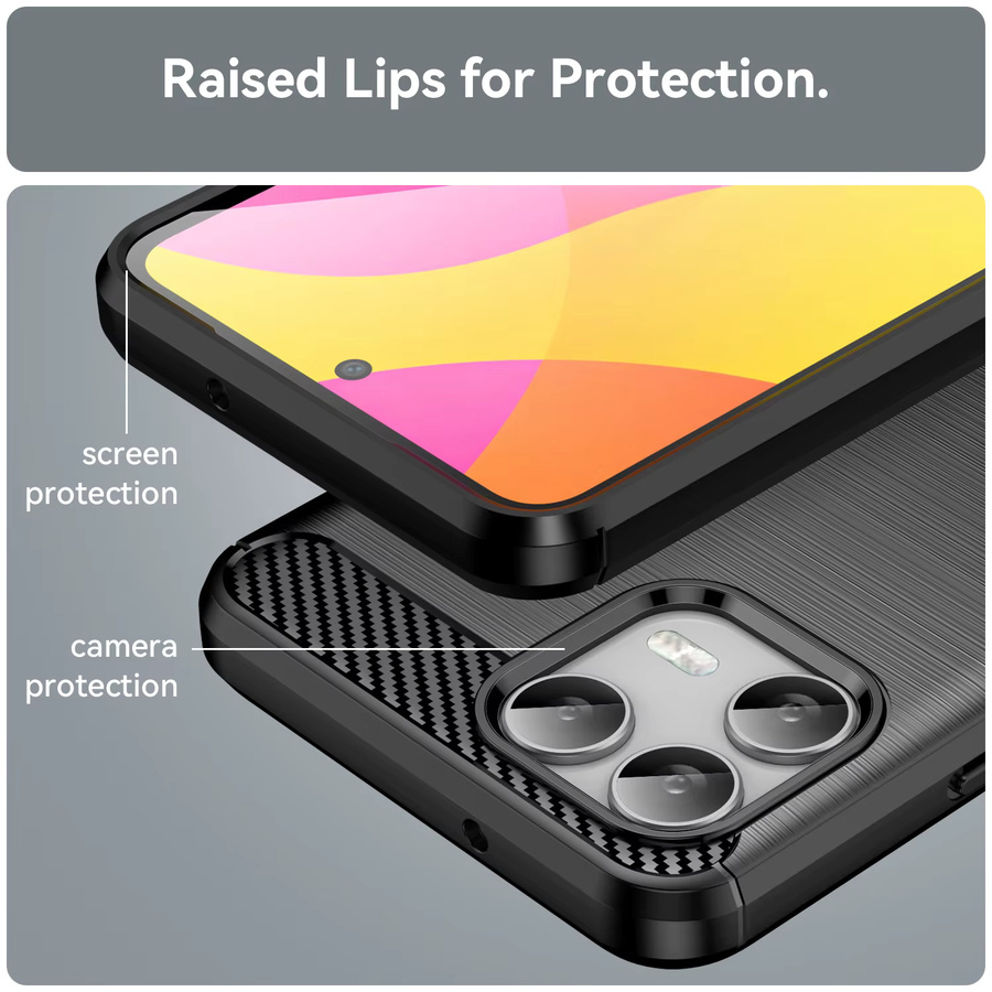 Stoßfeste Silikon-TPU Schutzhülle für T-Mobile REVVL 7 und REVVL 8 Pro 5G sowie T Phone 2 und T Phone 3 Pro in Rot - Bild 4