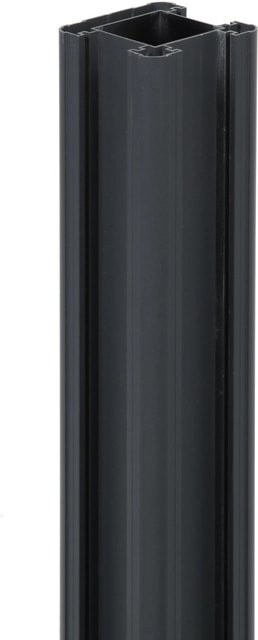 FLORAWORLD Bohlenzaun-Pfosten aus Aluminium zum Aufdübeln, grau, B/T/H: 9,7 x 9,7 x 94 cm - Bild 1